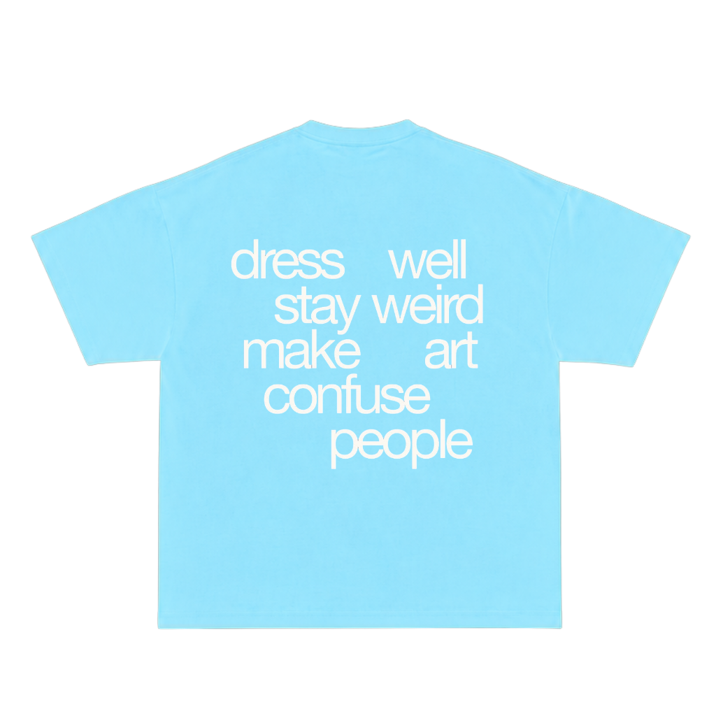 Creator Tee — Sky Blue — back