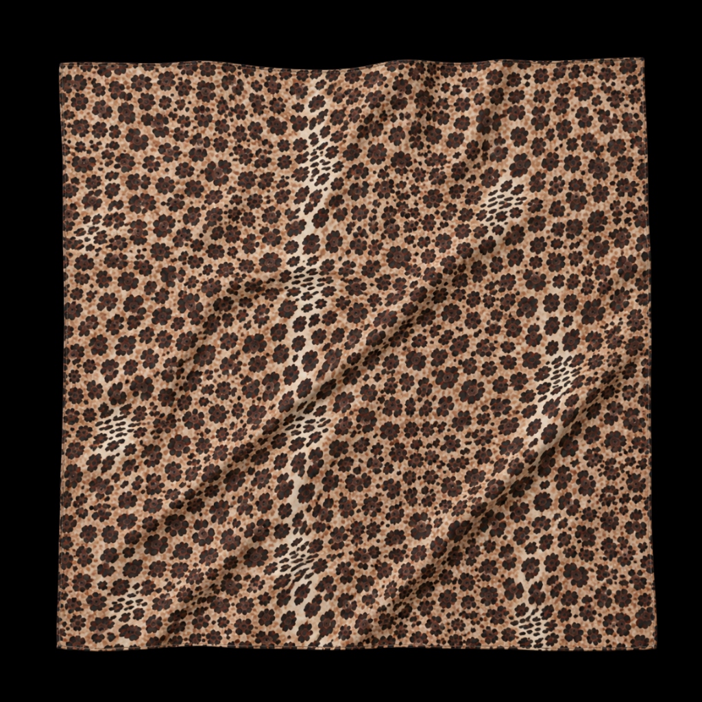 Leopard Rosette Scarf