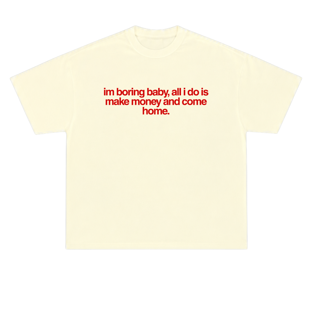 Boring Baby Tee — Butter Cream